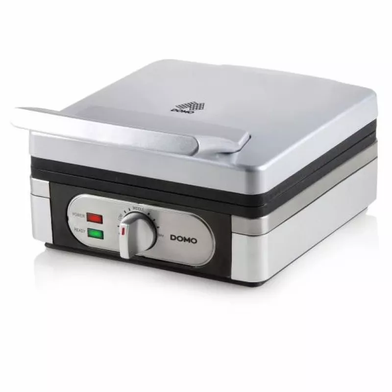 Waffeleisen Domo DO 9047 W 2 Waffel(n) 1400 W Silber