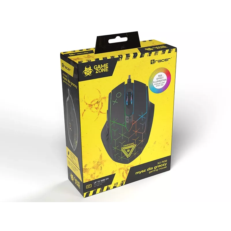 Tracer GAMEZONE XO - Maus - USB - Hiiri - Optisch - 6 Tasten - Schwarz