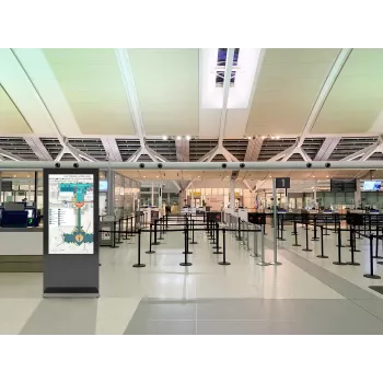Indoor-Kiosk-Display EDBAK IDS10.55 55 Zoll schwarz – freistehendes Touchscreen-Gehäuse