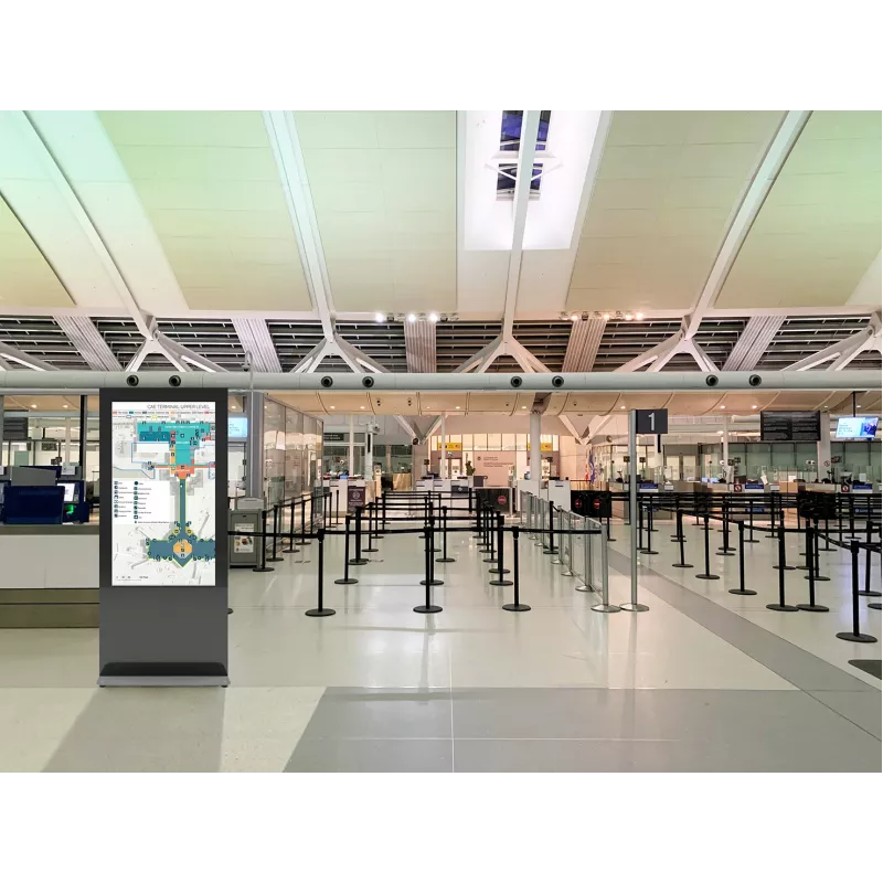 Indoor-Kiosk-Display EDBAK IDS10.55 55 Zoll schwarz – freistehendes Touchscreen-Gehäuse
