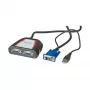Tragbarer VGA-Videosplitter, 2x, 250 MHz, VGA, 2x VGA, grau, 250 MHz, 0,65 m, 1920 x 1440
