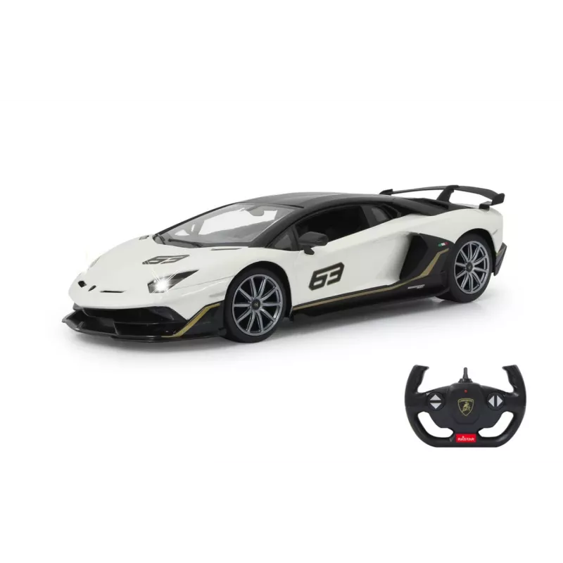Jamara Lamborghini Aventador SVJ Performance 1:14 Weiß 2,4 GHz A – Sportwagen – Elektromotor – 1:16 – Ready-to-Run (RTR) – Weiß – Jungen (405172)