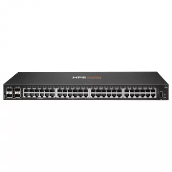HPE - Aruba 6000 48G 4SFP Switch - Switch - L3 - managed - 48 x 10/100/1000 + 4 x Gigabit SFP - side-to-side airflow - rack-mountable - AC 100 - 127 V / 200 - 240 V