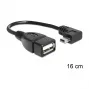 USB-Kabel DeLOCK 83245 0,16m USB A Mini-USB B Schwarz