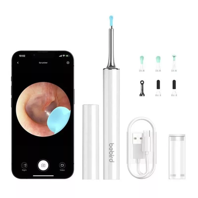 Ohrenreiniger Bebird T15 Smart Visual Weiß — visuelles Otoskop zur Ohrenreinigung
