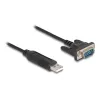 DeLOCK USB 2.0 auf Seriell RS-232 Adapter 50 cm FTDI Schwarz