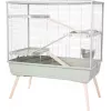 Kaninchenkäfig ZOLUX Neolife 100 XL grün — Metall/Kunststoff, 990×540×1140 mm, 15 mm Stababstand, für Kaninchen 10–15,9 kg