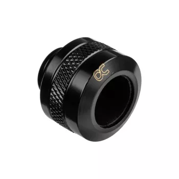 Fitting Alphacool 17471 — Messing schwarz, Ø22 mm, Höhe 20 mm