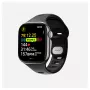 Uhrenarmband Nomad Tempo Band Schwarz Gummi, 18 mm Breite, passend für Handgelenke 135–175 mm