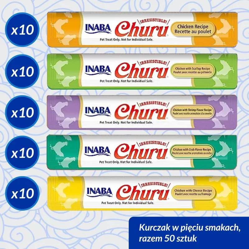 INABA Churu Varieties Chicken - Katzenleckerli - 50 x 14g