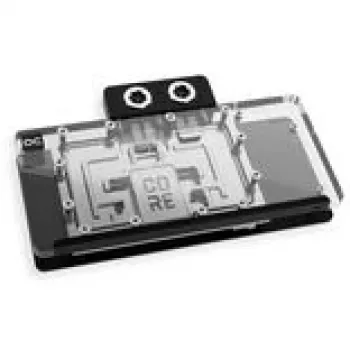 Grafikkarte Alphacool Core RX 9070 XT Taichi Transparent Chrome mit Backplate