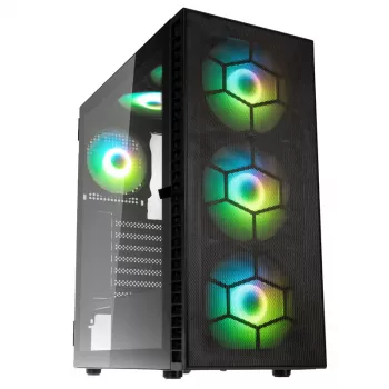 Kolink Observatory HF Plus Mesh ARGB Midi-Tower - Schwarz