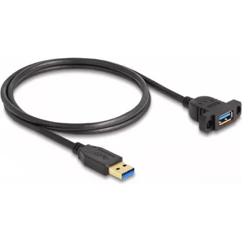 DeLOCK SuperSpeed USB 5 Gbit/s Kabel USB Typ-A Stecker auf Buchse 1 m schwarz
