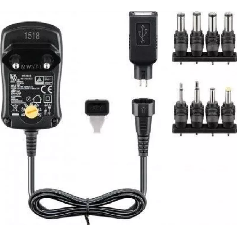 Qoltec Power Strip PDU Anti-Overload for 19 RACK | 1U | 16A | 6xFRENCH | 2m