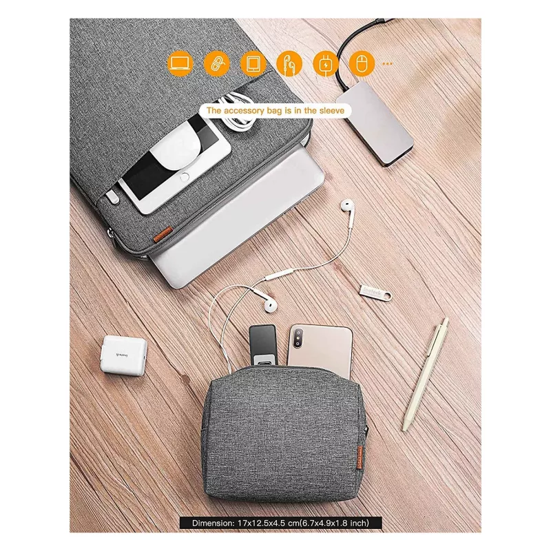 Sleeve Case Inateck LB01006 für 33 cm (13 Zoll) Geräte, grau