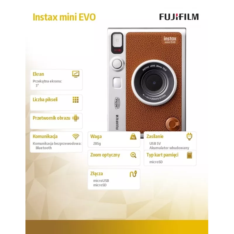 Kamera Instax mini EVO braun