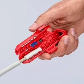 Abisolierwerkzeug Knipex ErgoStrip PV 16 95 03 für PV-Kabel, einstellbarer Anschlag, ergonomischer Griff