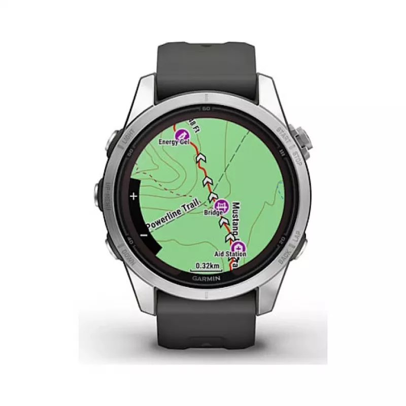 Garmin fēnix 7S Pro 3,05 cm (1,2 inch) MIP 42 mm Digital 240 x 240 Pixel Touchscreen Silber Wi-Fi GPS (Satellit)