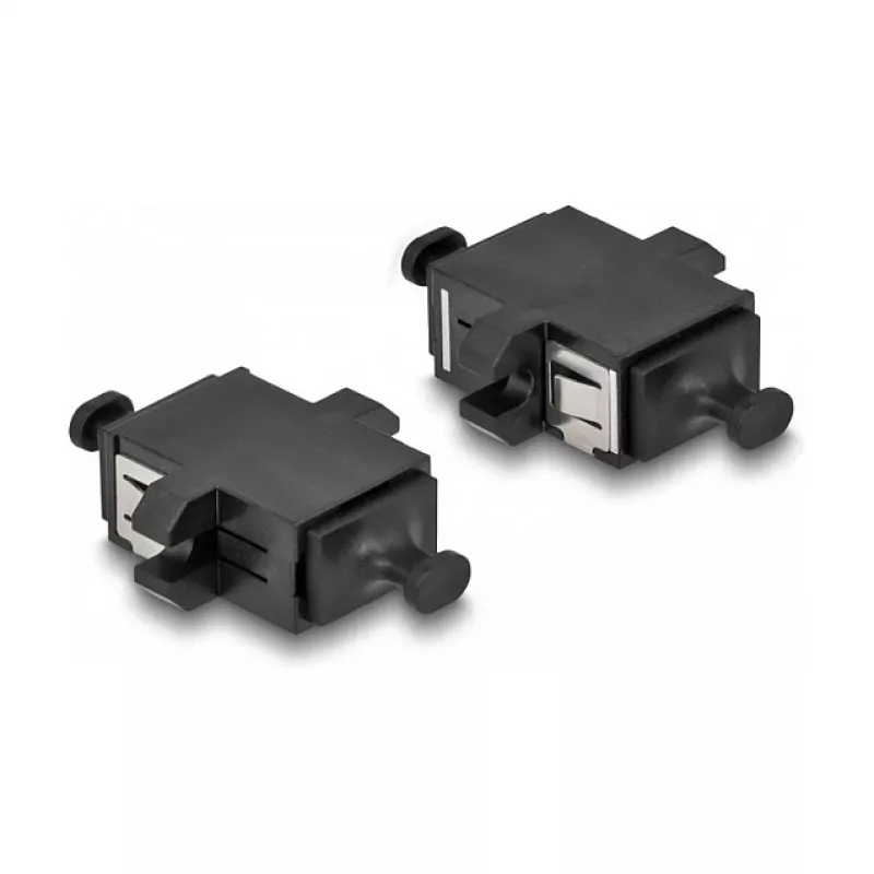DeLOCK Optischer Faserkoppler MPO Buchse auf MPO Buchse schwarz