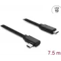 DELOCK aktives optisches USB-Typ-C-Kabel 10 Gbit/s, abgewinkelter Stecker auf Stecker, 7,5 m