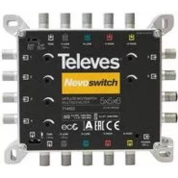 Satelliten-Multischalter Televes 714502 5 Eingänge 11 Ausgänge