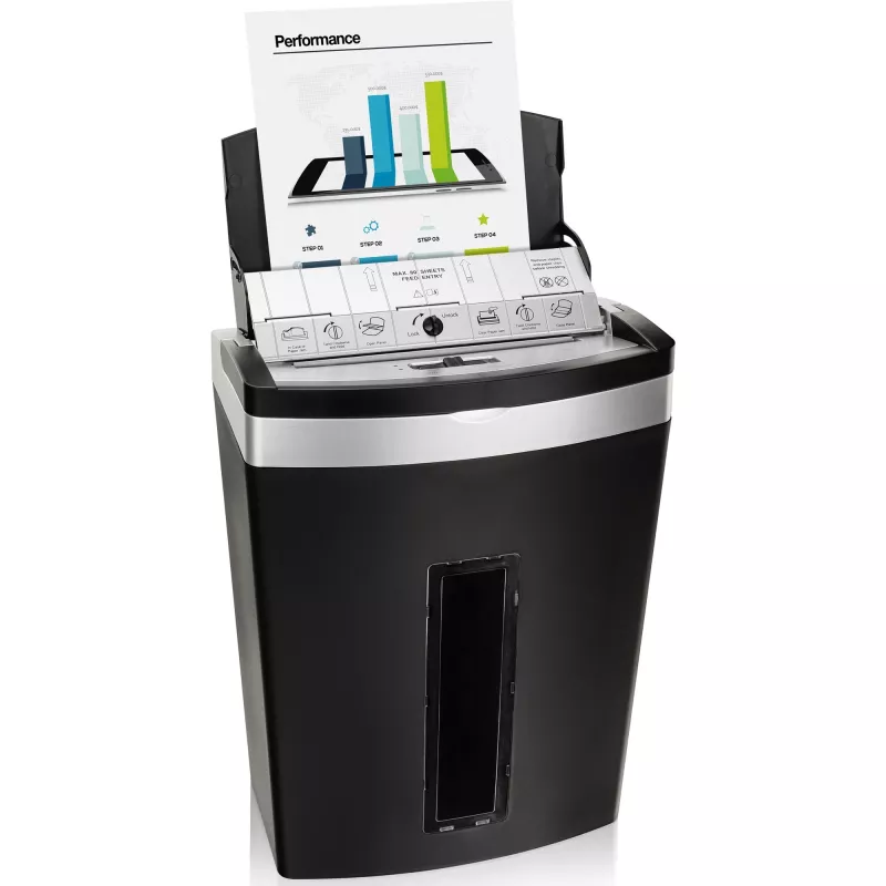 Peach PS600-10 Aktenvernichter Mikrogeschnittene Zerkleinerung 63 dB Schwarz, Silber