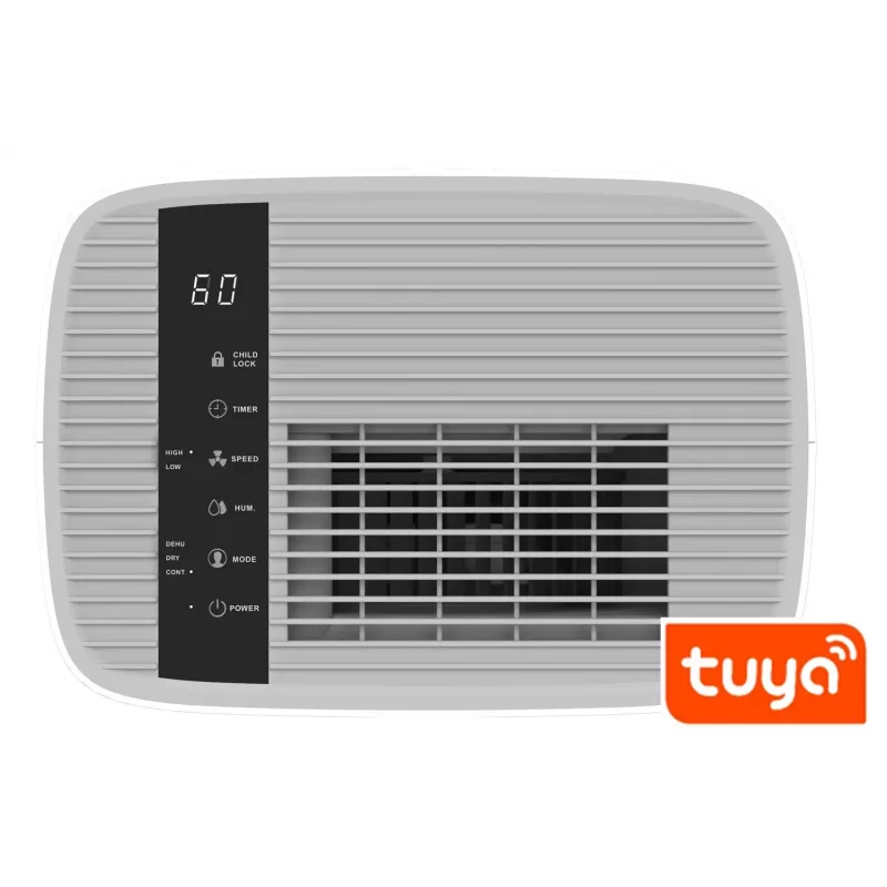 Luftentfeuchter BLAUPUNKT ADH601 — 2,5 l Tank, 16 l/24h, 245 W, 48 dB, Wi‑Fi, für 20–40 m², weiß