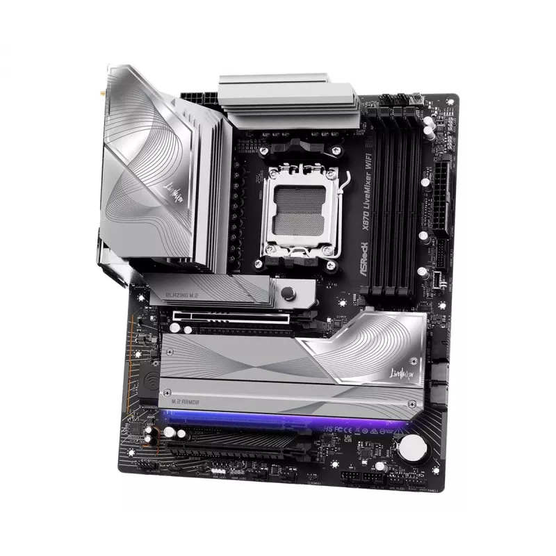 Motherboard ASROCK X870 (Sockel AM5, ATX, DDR5, 4 Speichersteckplätze, X870LIVEMIXERWIFI)