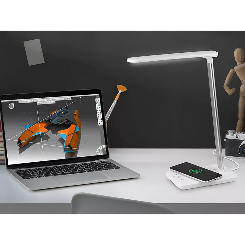 Tracer Luna Schreibtischlampe mit 10-W-Wireless-Charger, LED, 3000–6500 K
