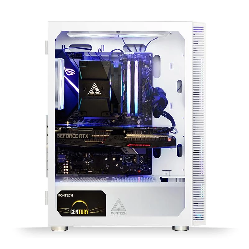 PC-Gehäuse Montech X3 GLASS Midi-Tower Weiß