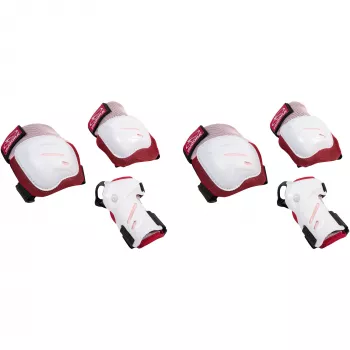Biomechanisches Protektoren-Set Comfort (Pink/Weiß, Größe M)