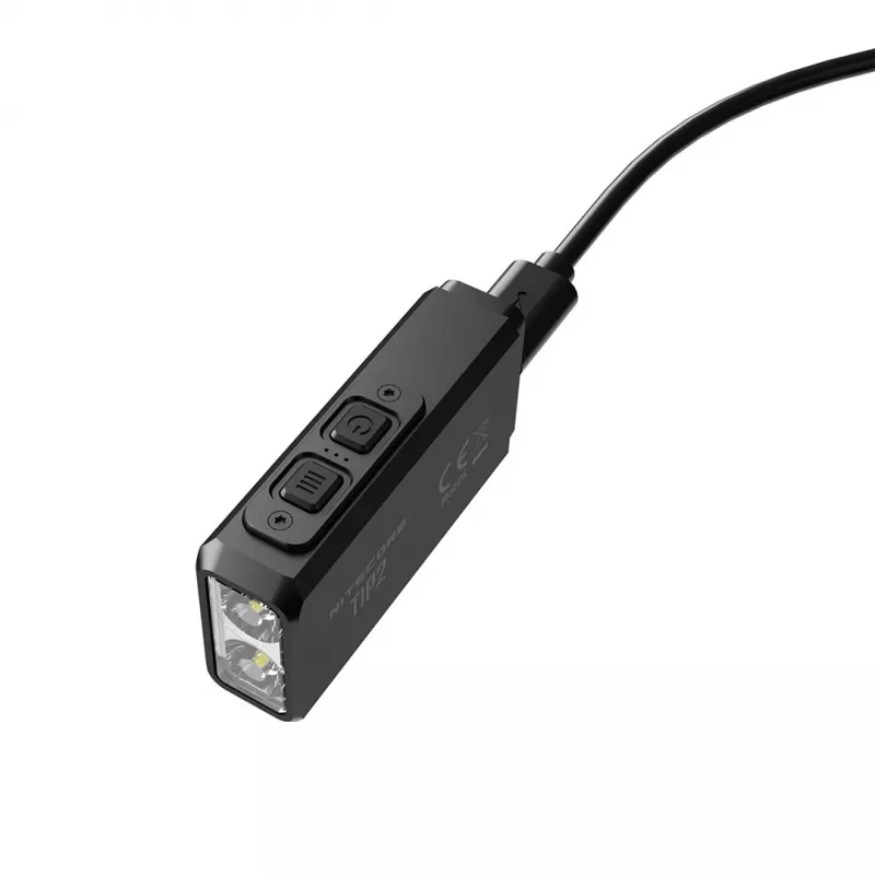 Handtaschenlampe Nitecore TIP2 — 720 lm, Lithium-Ionen, 55 h Laufzeit, 38,3 g, Schwarz