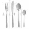 Besteckset Russell Hobbs BW04303EU7 24-tlg. Edelstahl – Gabeln, Messer, Löffel