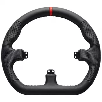 Asetek SimSports GT Rim - Closed D, Leder - Schwarz