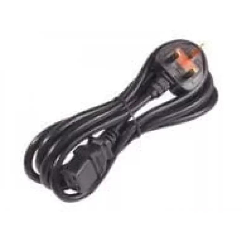 APC AP9895 Netzkabel, 16A 200-240V, C19 auf UK-Stecker BS 1363A, 2,44 m, Schwarz