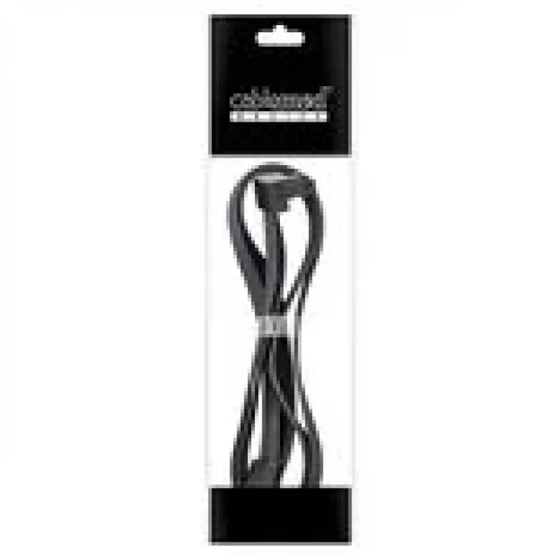 CableMod Basics Universal 12V 2x6 Kabel, 90°-Stecker, 16-Pin auf 16-Pin - schwarz, 60 cm, Var. B