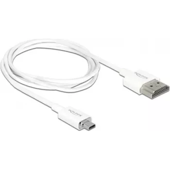HDMI-Kabel DeLOCK 85149 1m HDMI Typ A auf Typ D Weiß
