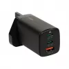 iBOX C-65 Schwarz, universelles GaN-65-W-Ladegerät mit UK-Stecker