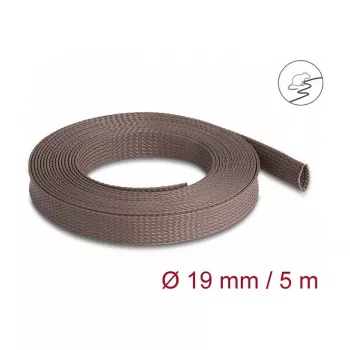 Kabelmantel DeLOCK 20905 Braun Polyester 1,9 cm Durchmesser