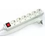 Power Extension e+p E 60/3 3m 6 AC Outlets White