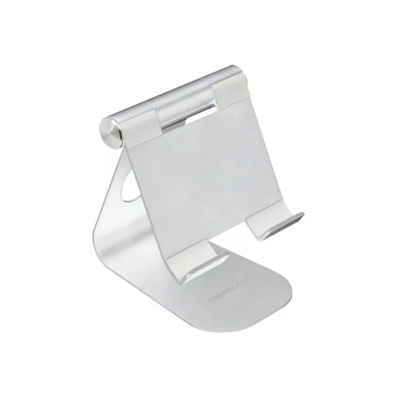 TERRATEC iTab M - Ständer für Smartphone / Tablet - Aluminium - Silber - Bildschirmgröße: 8,8-25 cm (3.5-10) - Tischständer (219728)