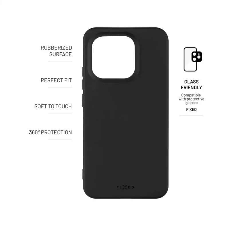 Fixed Story | Rückseitenabdeckung | Xiaomi | 15T | Gummiert | Schwarz
