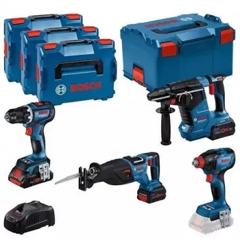 Schraubendreher BOSCH 18V COMBO KIT GSR 18V-90C GDX 18V-210C GBH 18V-24C GSA 18V-28 1xPC4.0Ah 2xPC5.5Ah