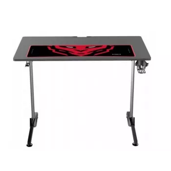 Table Diablo X-Mate Schwarz — gerader rechteckiger Kohlefaser-Tischplatte, 1000×600×755 mm