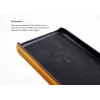 Handyhülle VixFox für iPhone X/XS, senfgelb, Kartenfach-Rückseite