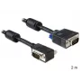 SVGA-Kabel DeLOCK 83173 2m VGA D-Sub Schwarz