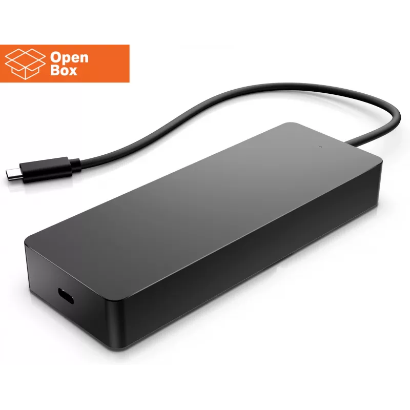 HP Universal USB-C Multiport Travel Hub 65W - OPENBOX - 2 x USB 3.2, 2 x USB-C, 1 x DP, 1 x HDMI, 1 x RJ-45, 1 Jahr Garantie