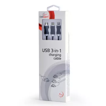 USB 2.0 Kabel Gembird CC-USB2-AM31-1M — USB A Anschluss, 1 m, schwarz