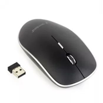 Maus USB OPTICAL WRL Schwarz/SILENT MUSW-4BS-01 GEMBIRD