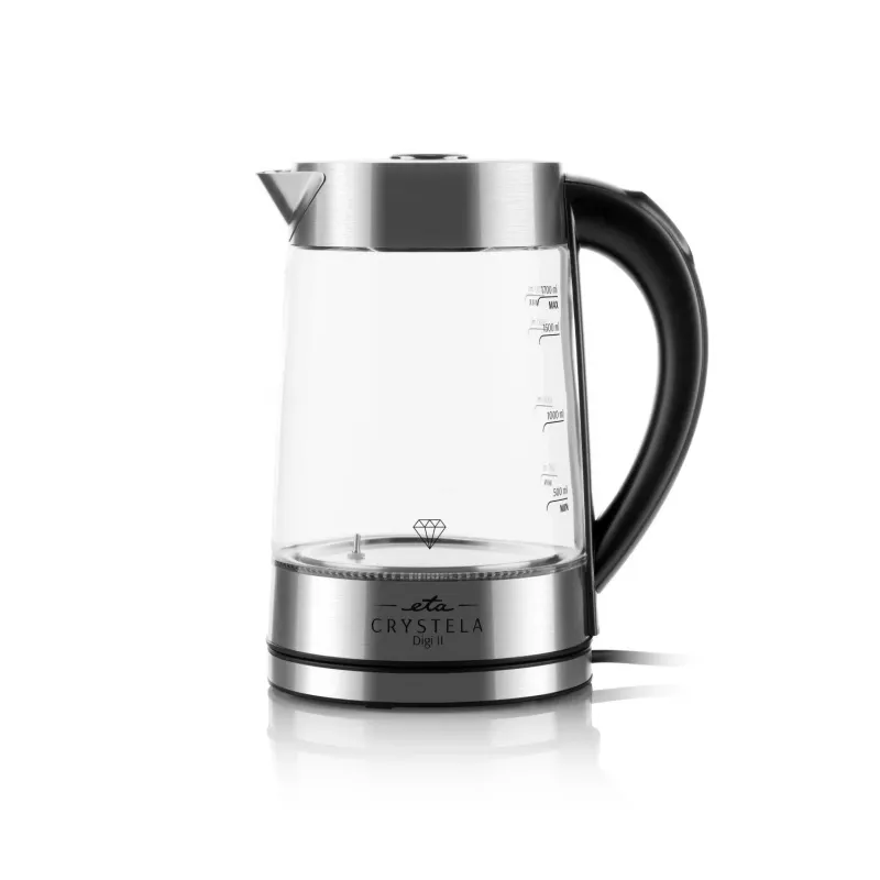 ETA CRYSTELA DIGI II Wasserkocher 1,7 L 2200 W Glaskörper 360°-Basis